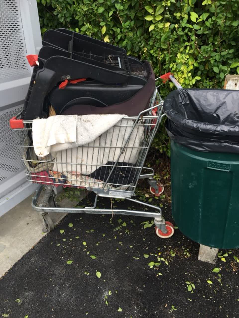 The photograph attached to this rubbish/recycling report