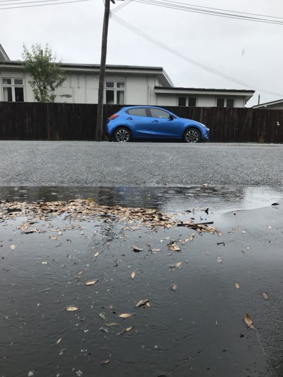 The photograph attached to this wastewater/stormwater report
