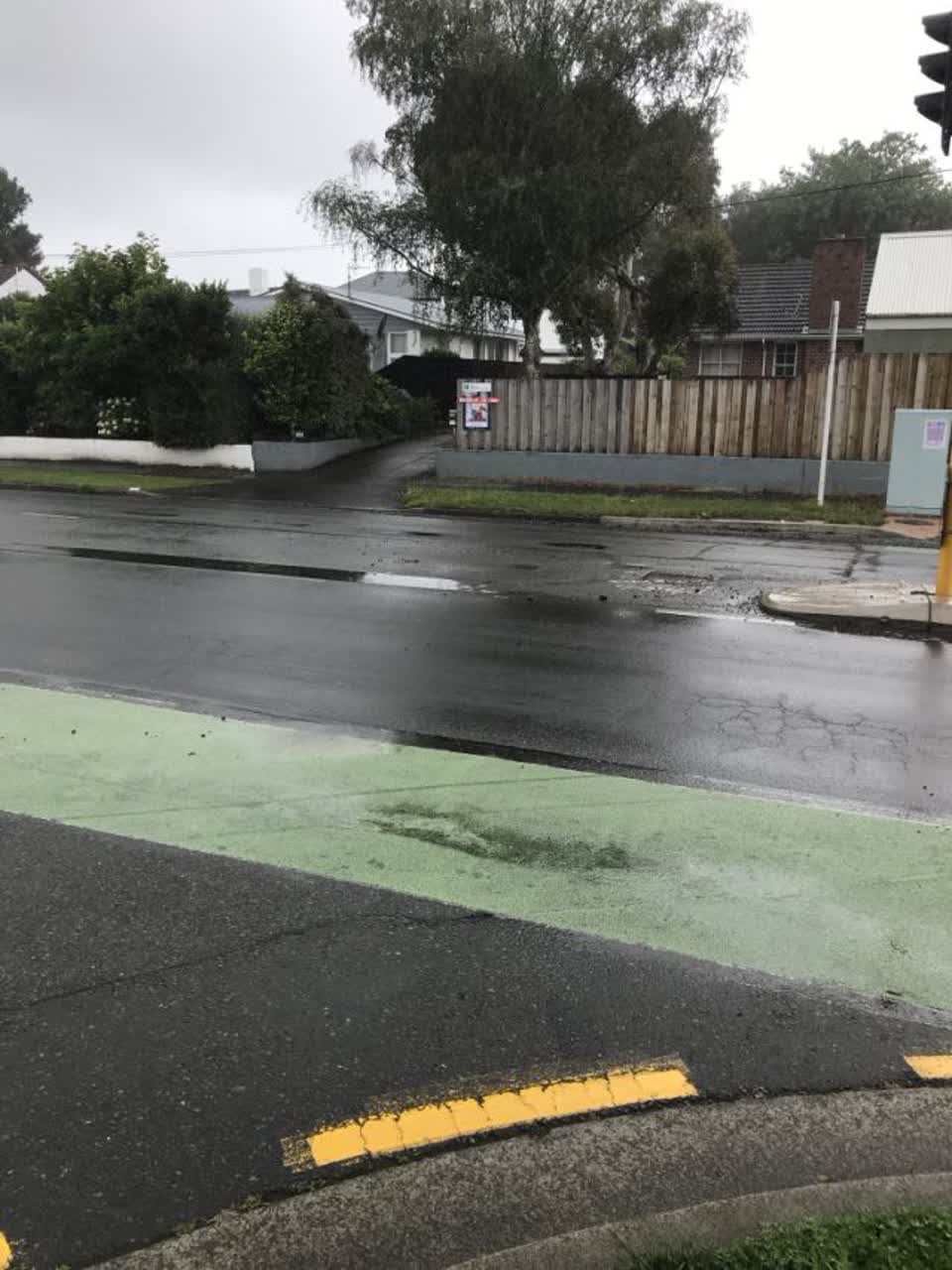 The photograph attached to this roading/streets report