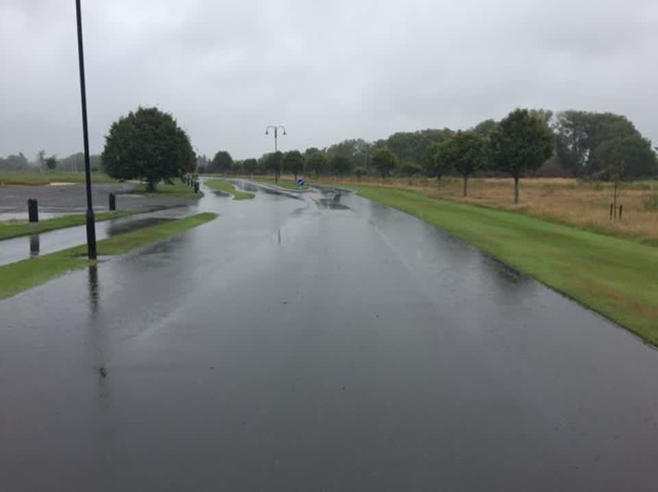 The photograph attached to this wastewater/stormwater report