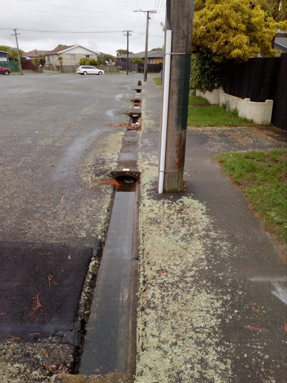 The photograph attached to this wastewater/stormwater report
