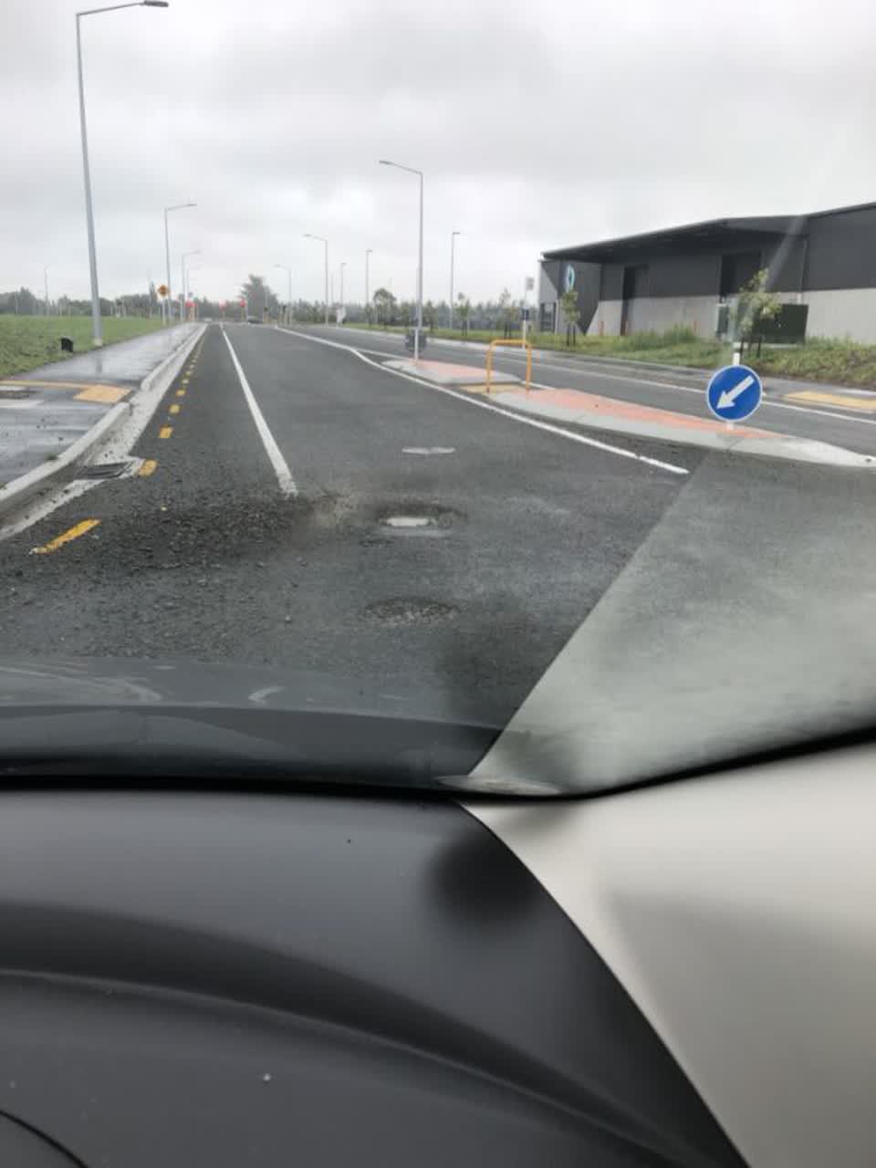 The photograph attached to this roading/streets report