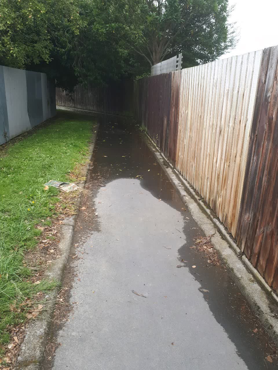 The photograph attached to this wastewater/stormwater report