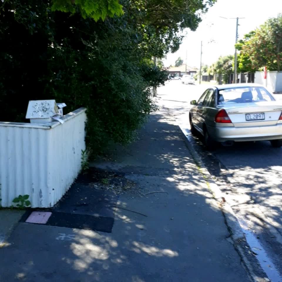 The photograph attached to this roading/streets report