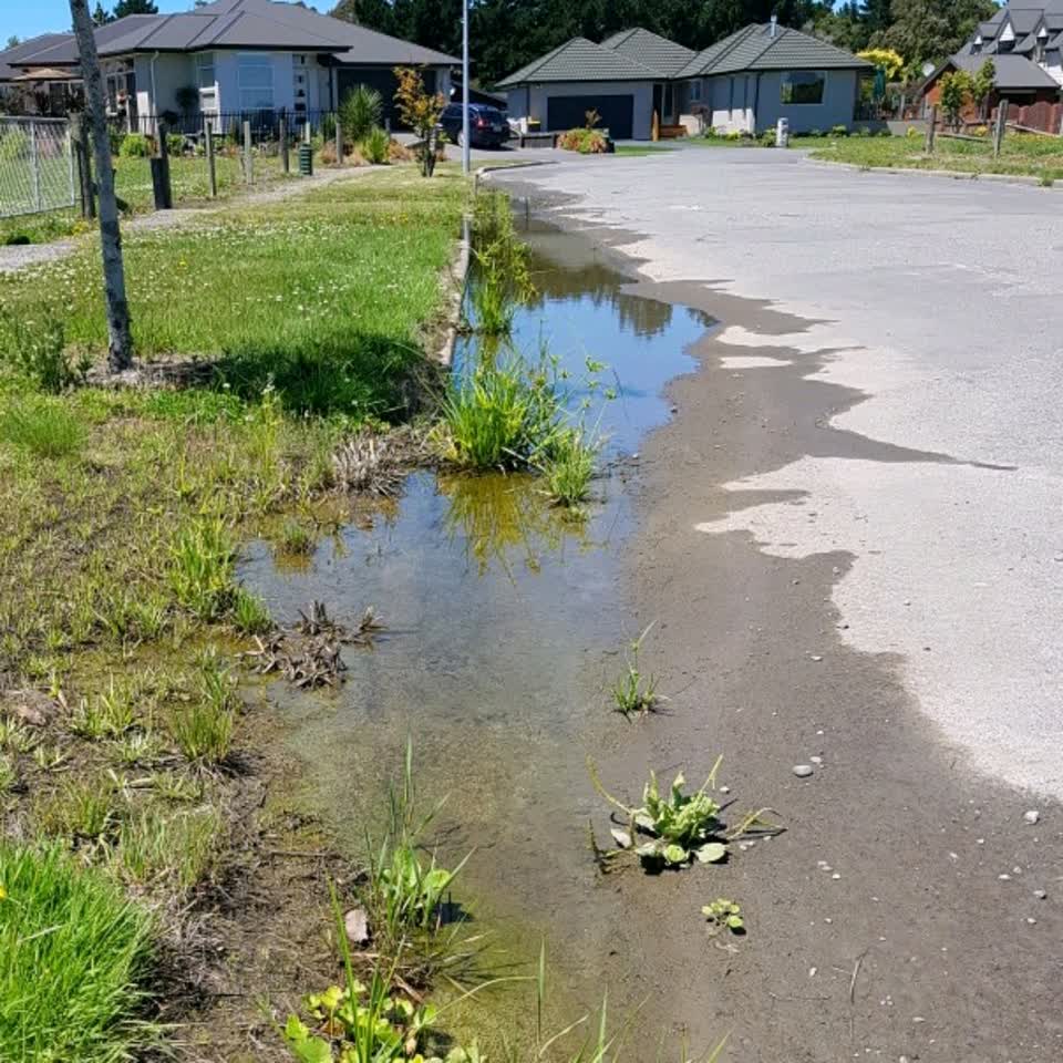 The photograph attached to this wastewater/stormwater report