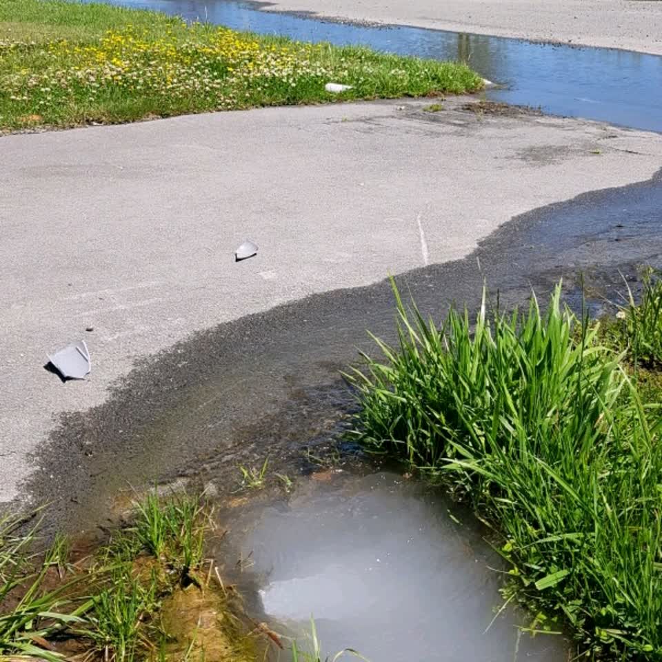 The photograph attached to this wastewater/stormwater report