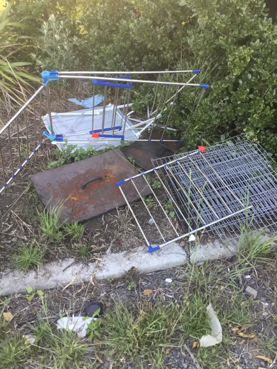 The photograph attached to this rubbish/recycling report