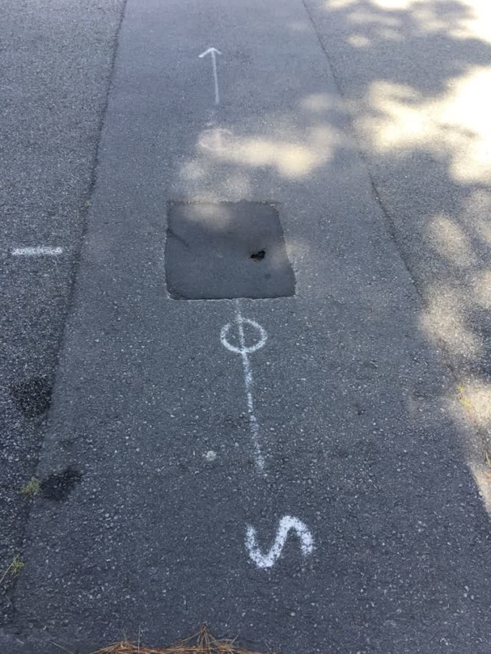The photograph attached to this roading/streets report