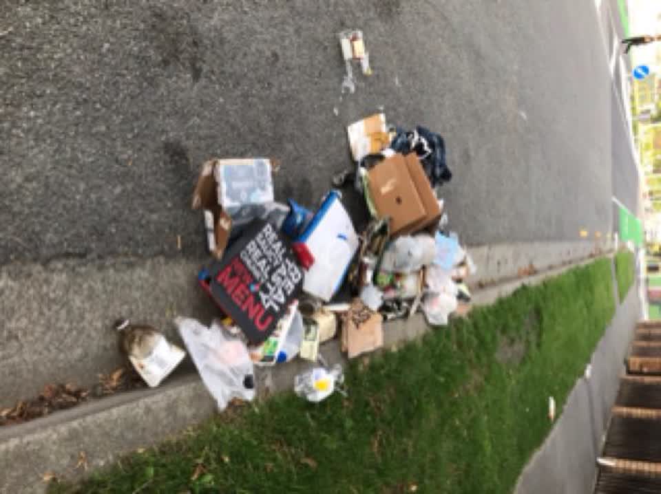 The photograph attached to this rubbish/recycling report