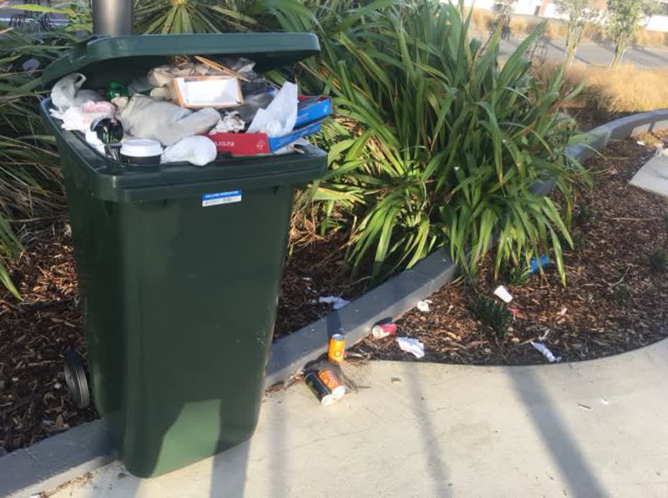 The photograph attached to this rubbish/recycling report