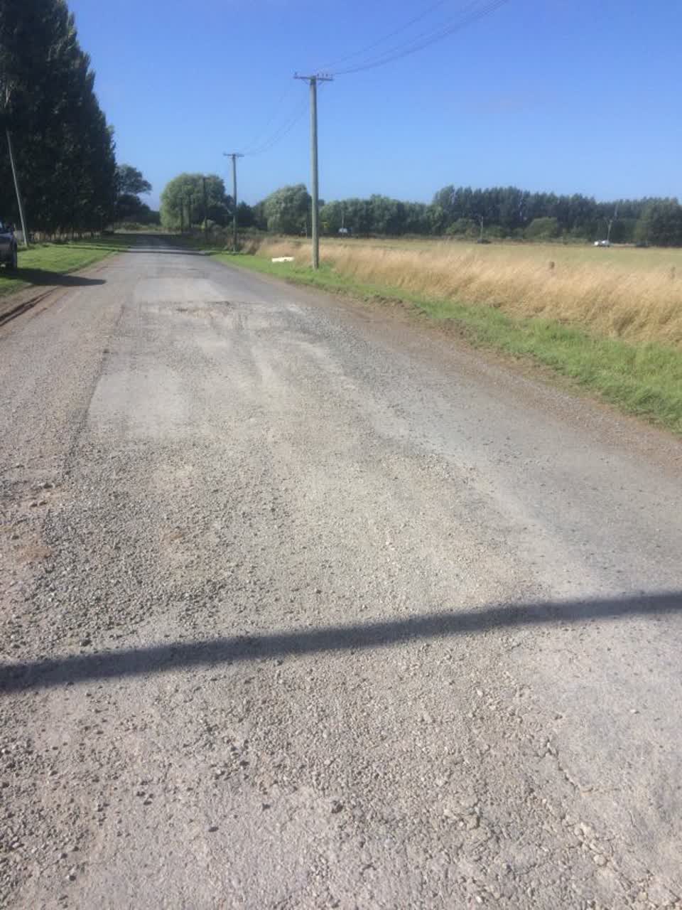 The photograph attached to this roading/streets report