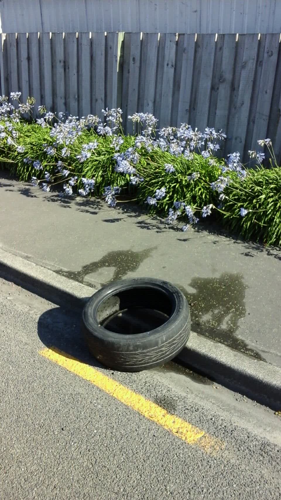 The photograph attached to this roading/streets report