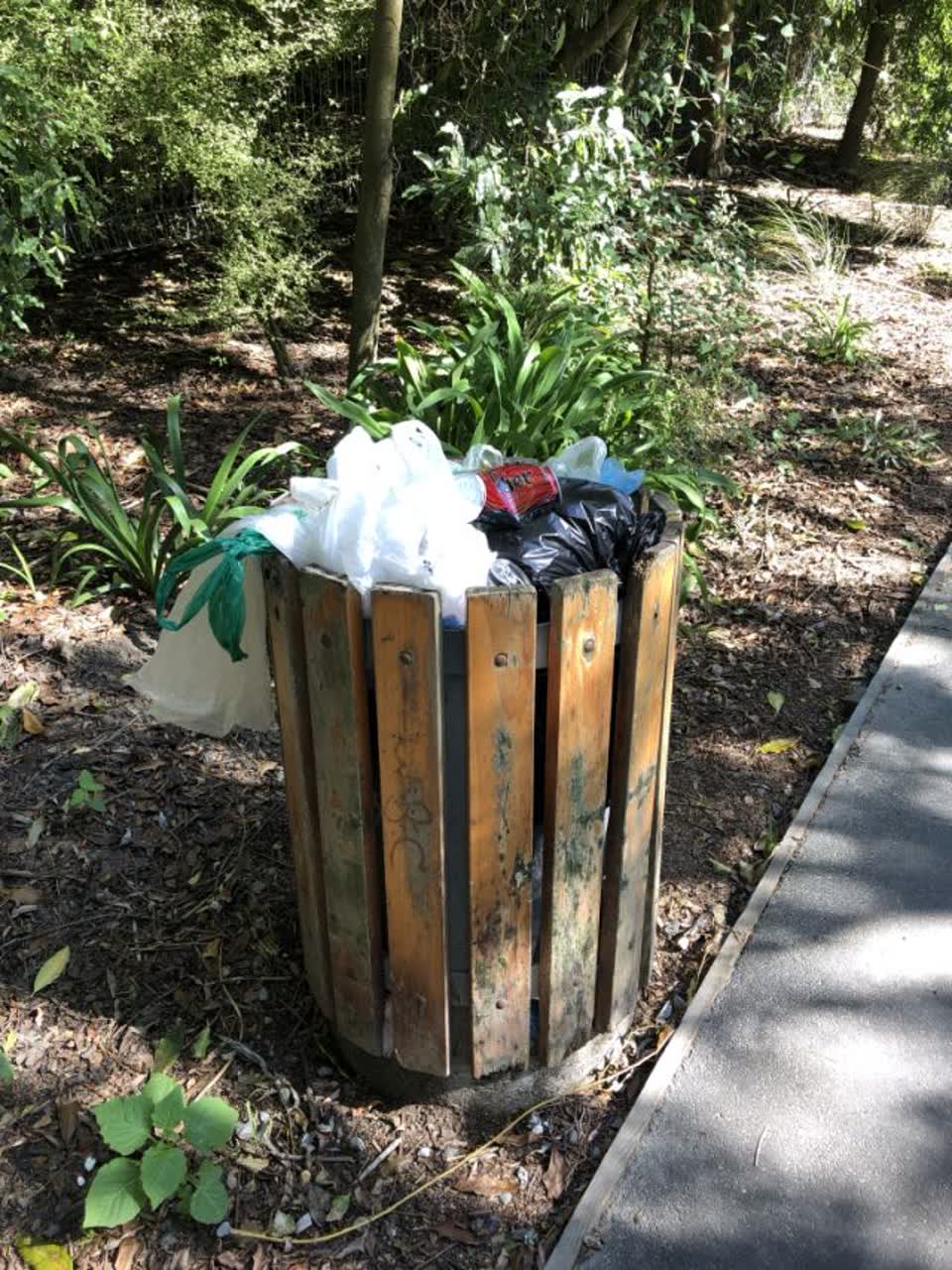 The photograph attached to this parks report