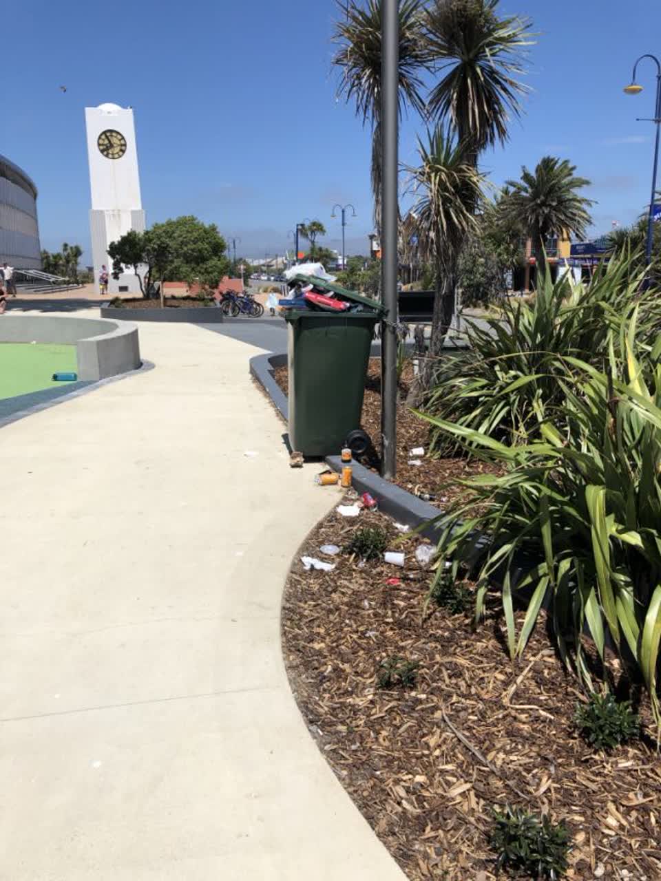 The photograph attached to this rubbish/recycling report