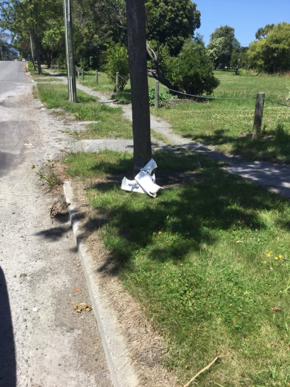 The photograph attached to this rubbish/recycling report
