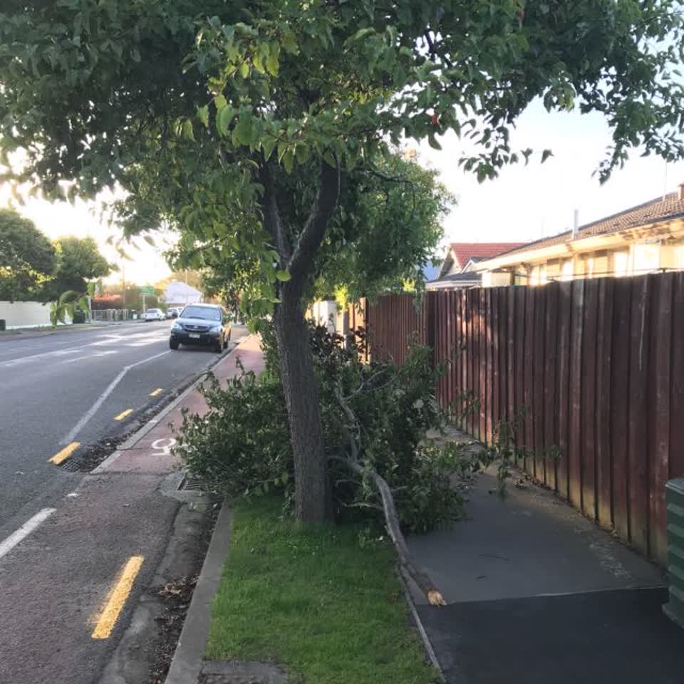 The photograph attached to this roading/streets report