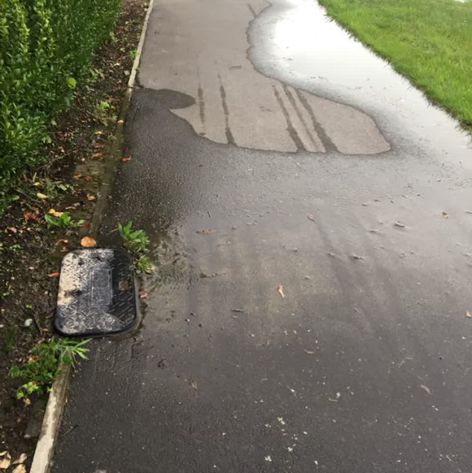 The photograph attached to this water supply report