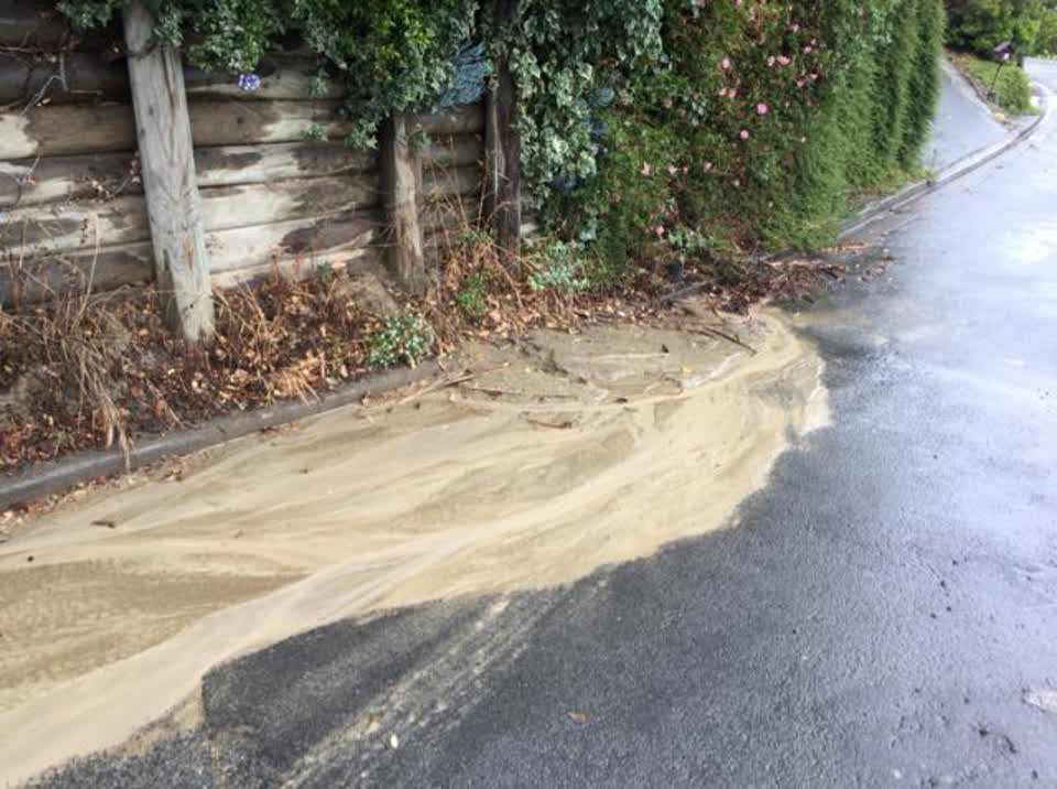 The photograph attached to this wastewater/stormwater report