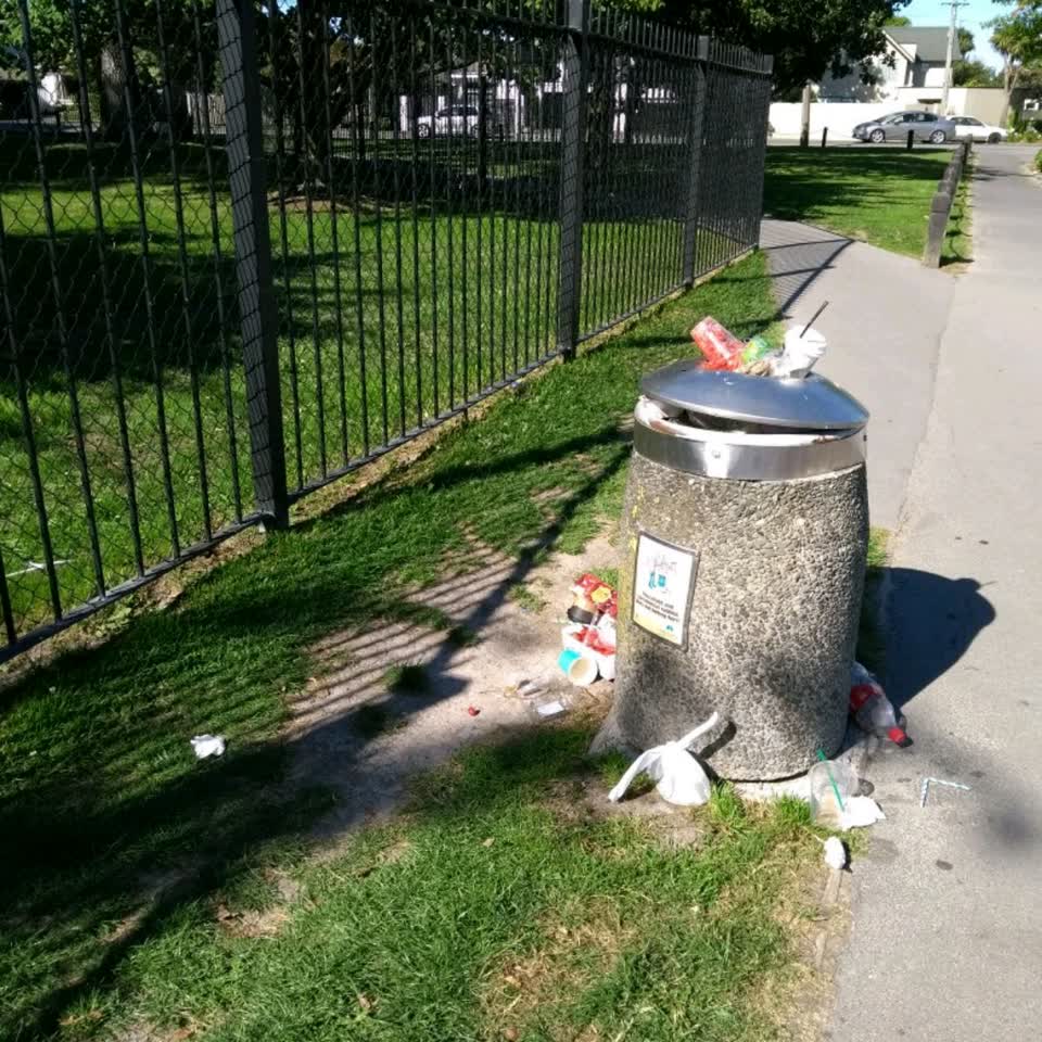 The photograph attached to this rubbish/recycling report