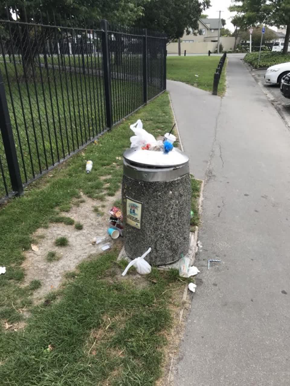 The photograph attached to this rubbish/recycling report