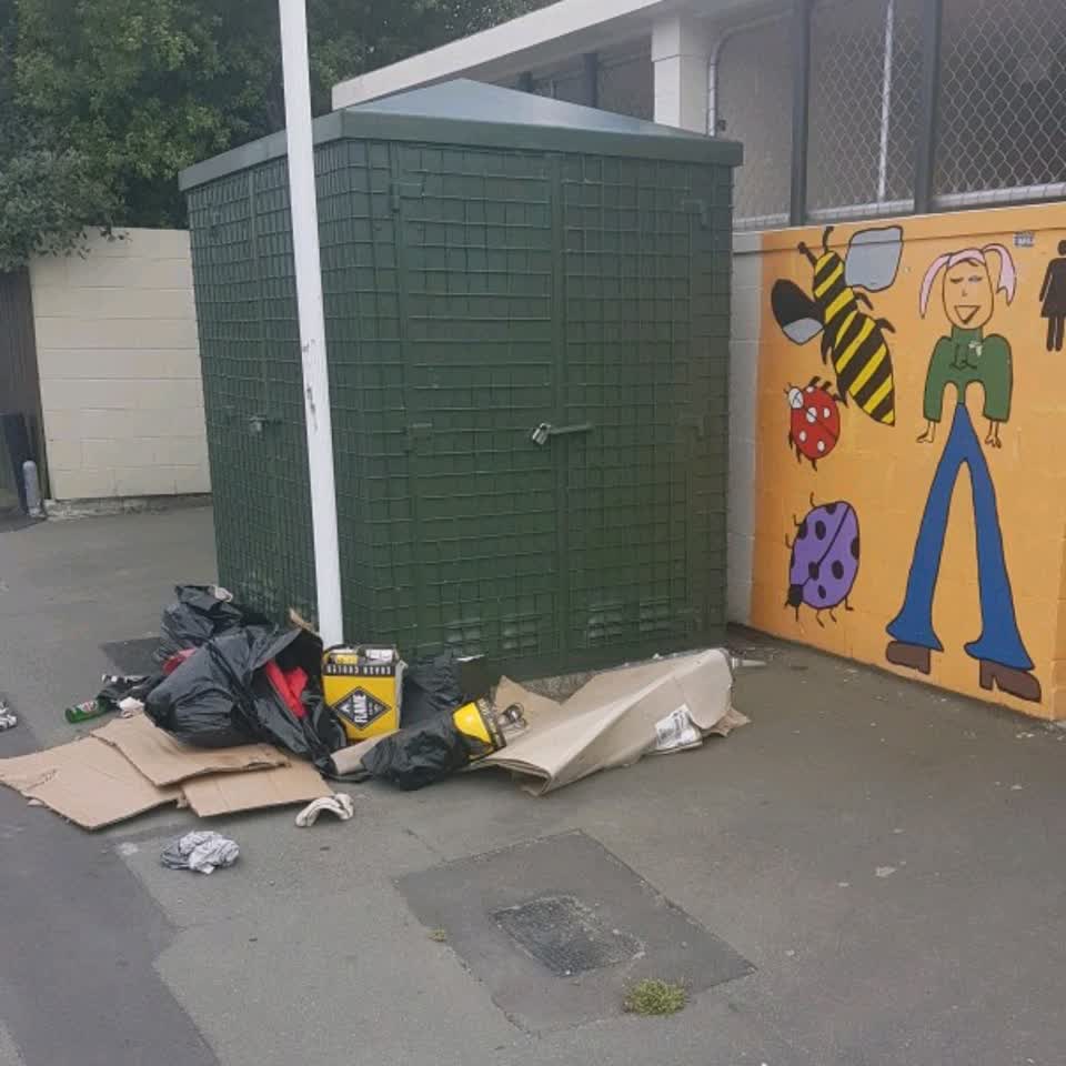 The photograph attached to this rubbish/recycling report