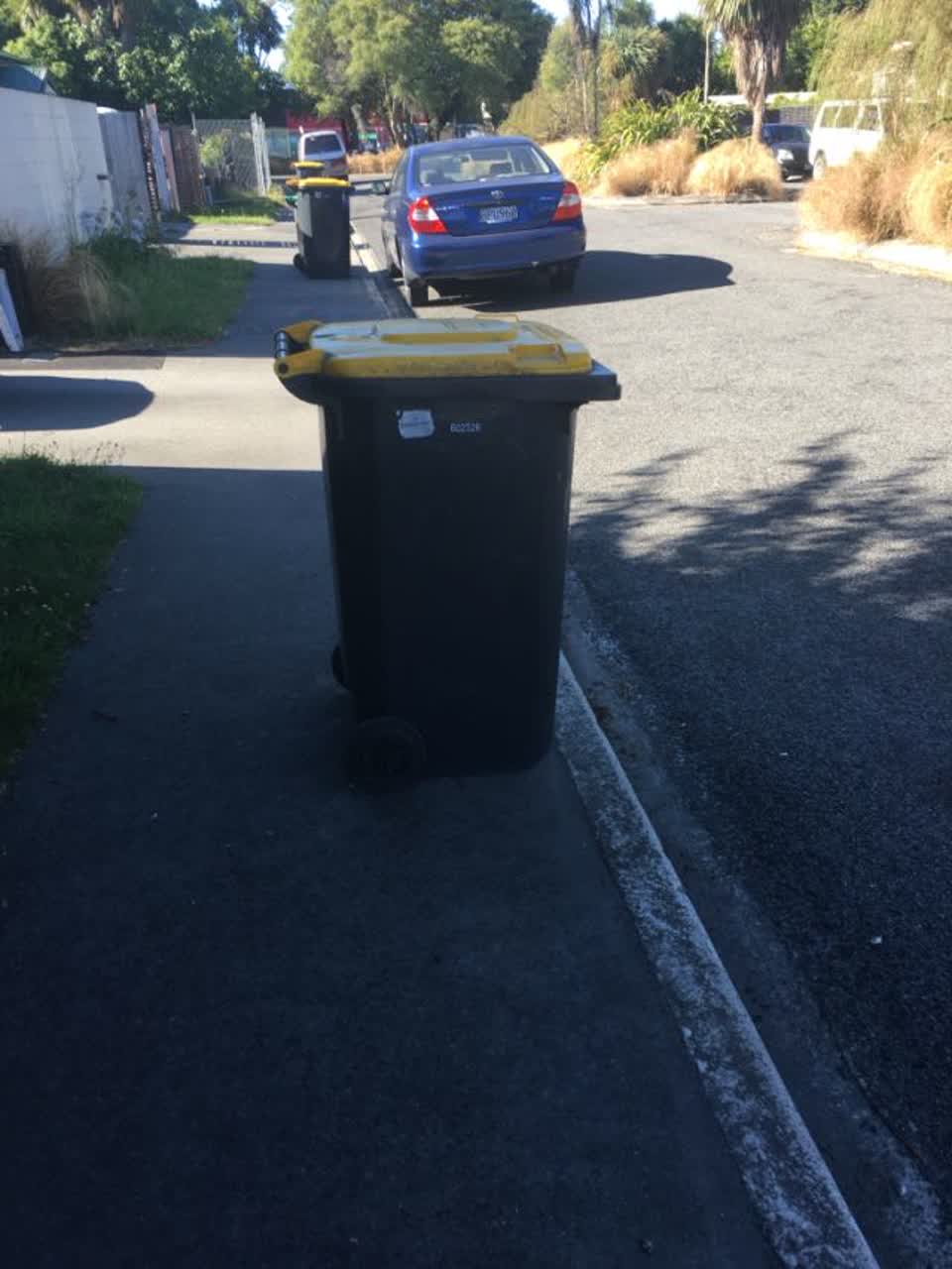 The photograph attached to this rubbish/recycling report