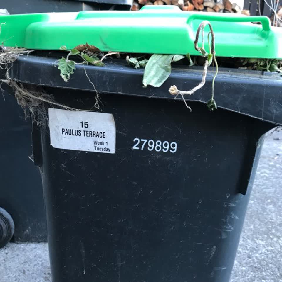 The photograph attached to this rubbish/recycling report