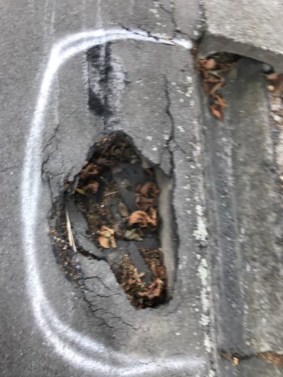 The photograph attached to this roading/streets report