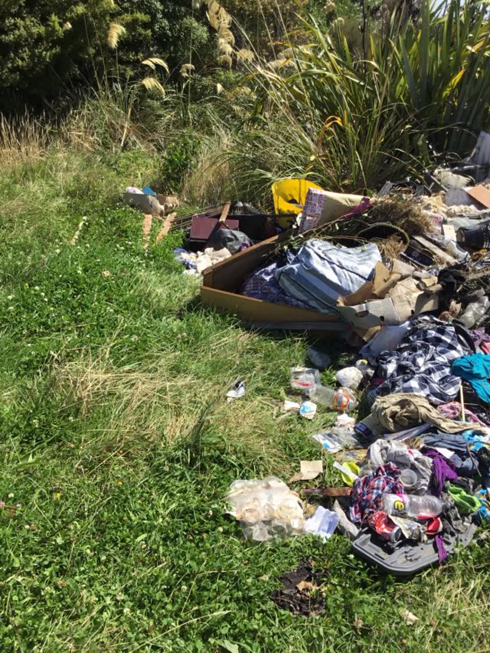 The photograph attached to this rubbish/recycling report