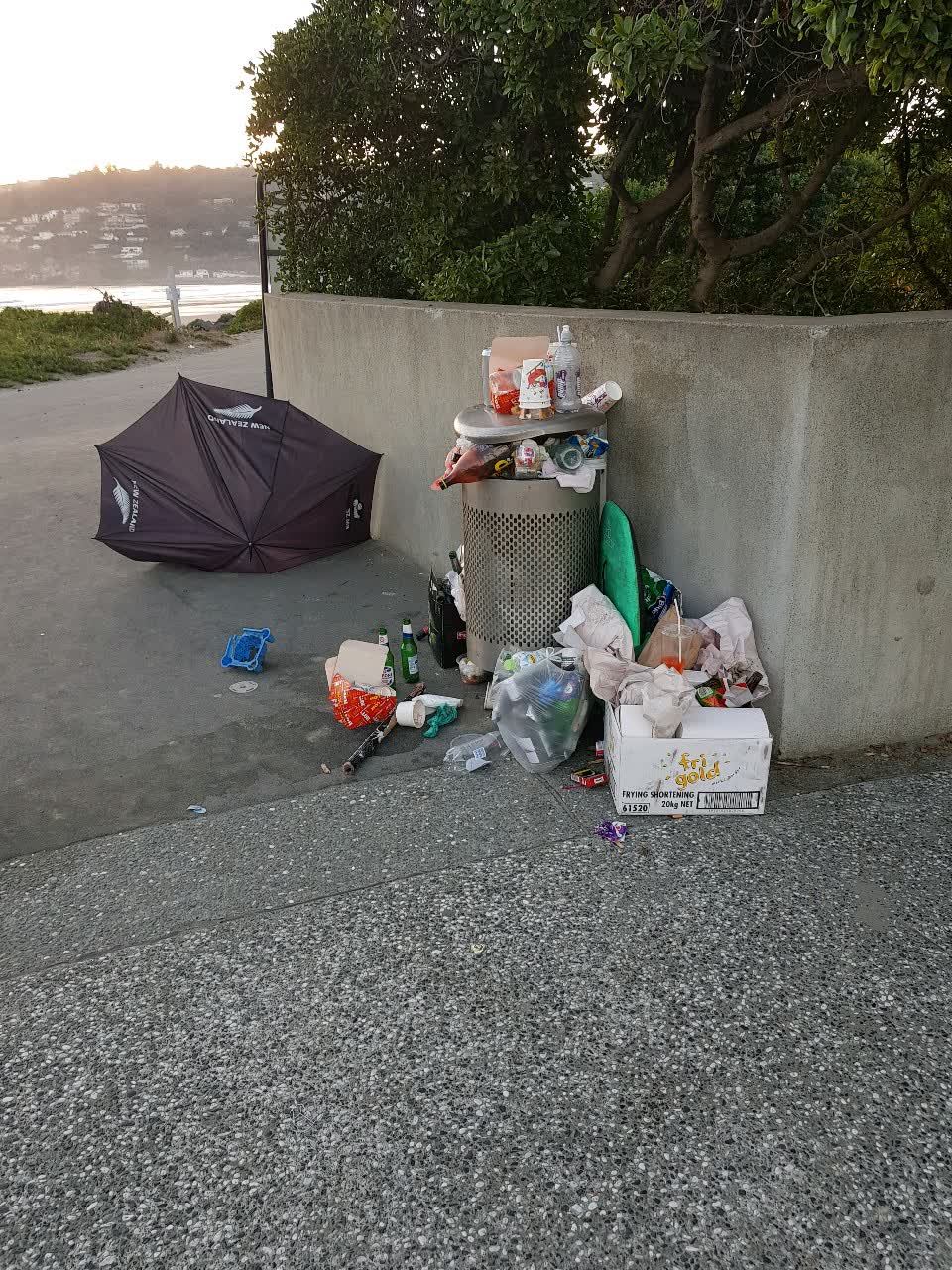The photograph attached to this rubbish/recycling report