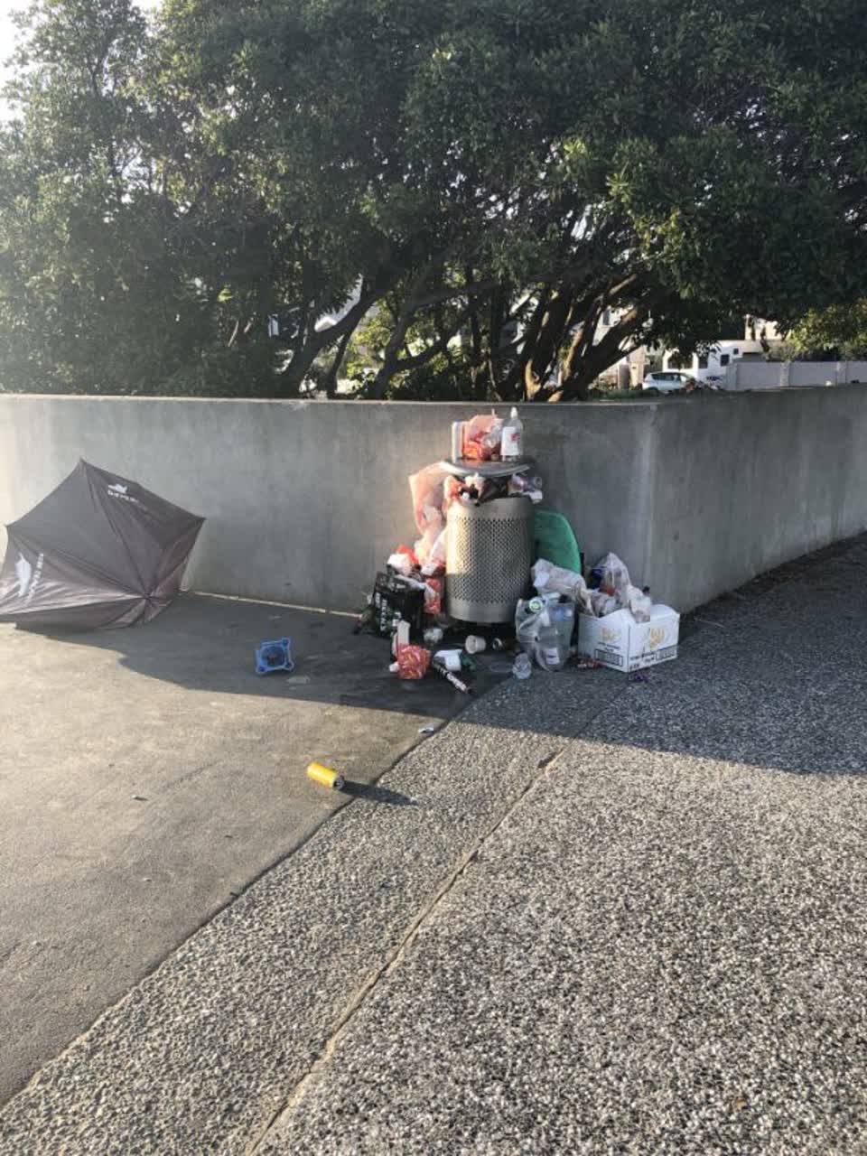 The photograph attached to this rubbish/recycling report