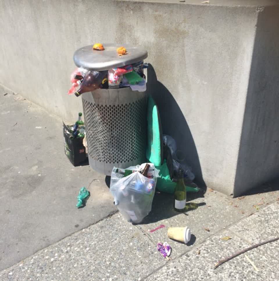 The photograph attached to this rubbish/recycling report