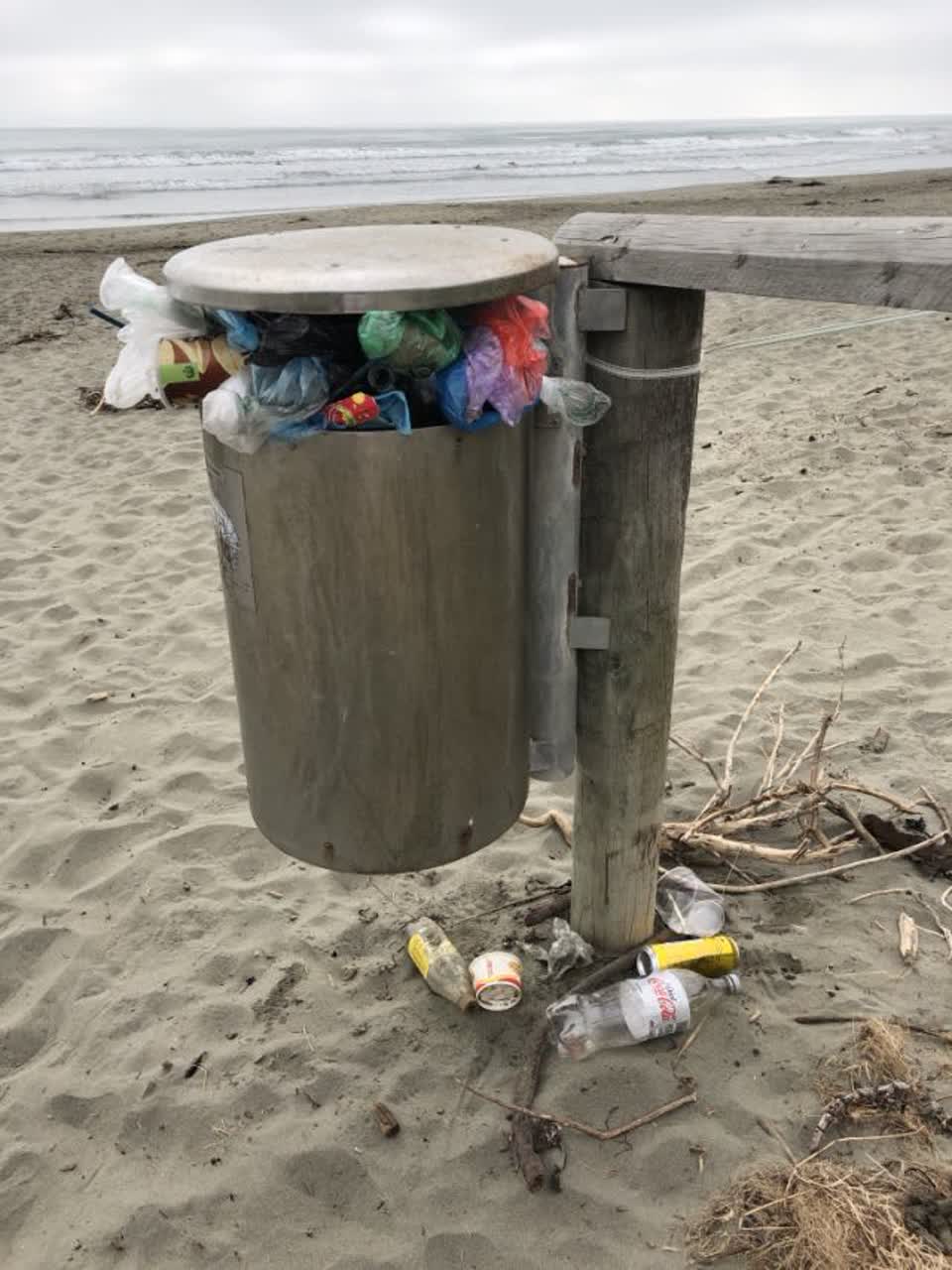 The photograph attached to this rubbish/recycling report