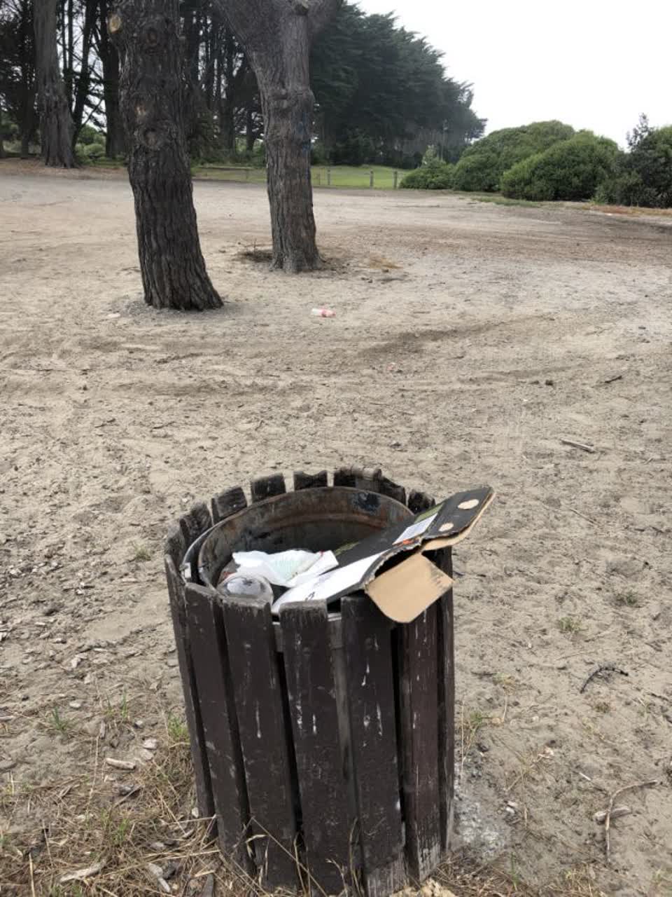 The photograph attached to this rubbish/recycling report