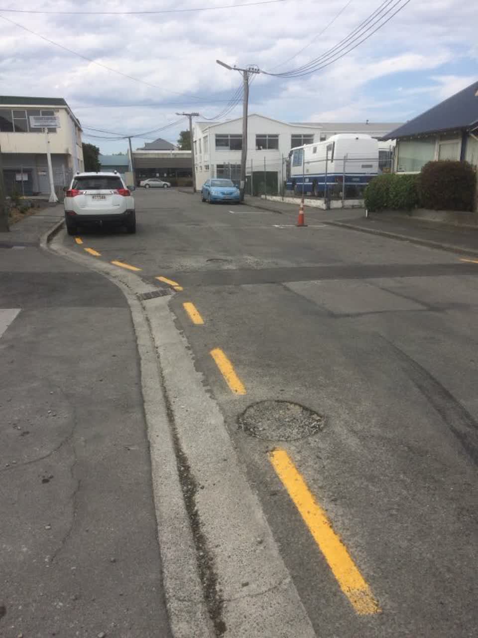 The photograph attached to this roading/streets report
