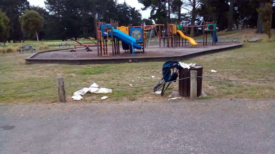 The photograph attached to this rubbish/recycling report