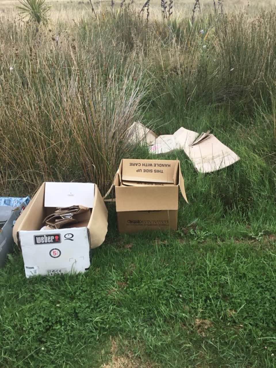 The photograph attached to this rubbish/recycling report