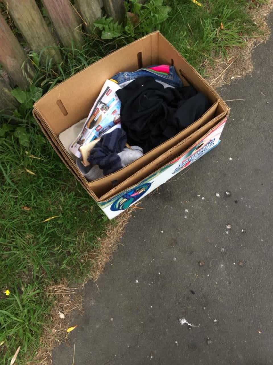 The photograph attached to this rubbish/recycling report