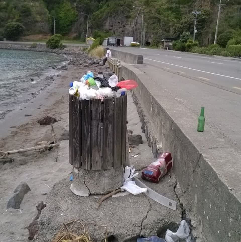 The photograph attached to this rubbish/recycling report