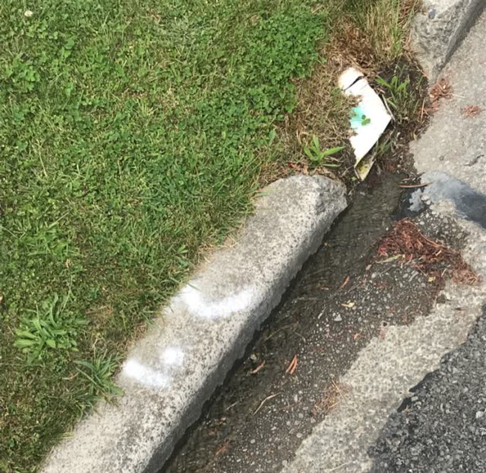 The photograph attached to this wastewater/stormwater report