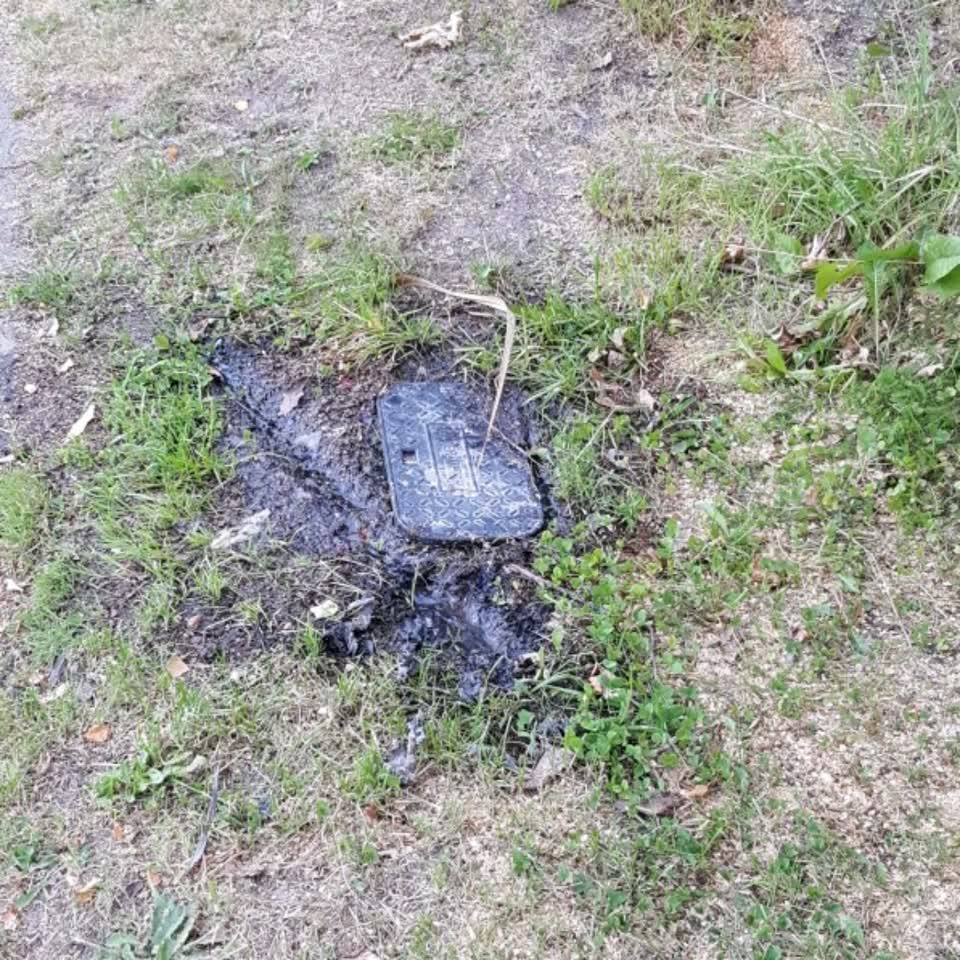 The photograph attached to this wastewater/stormwater report