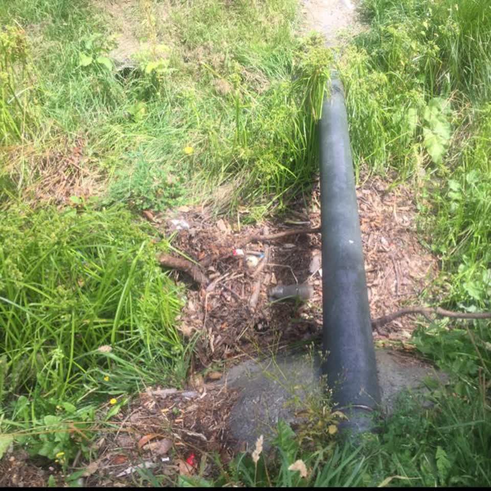 The photograph attached to this wastewater/stormwater report