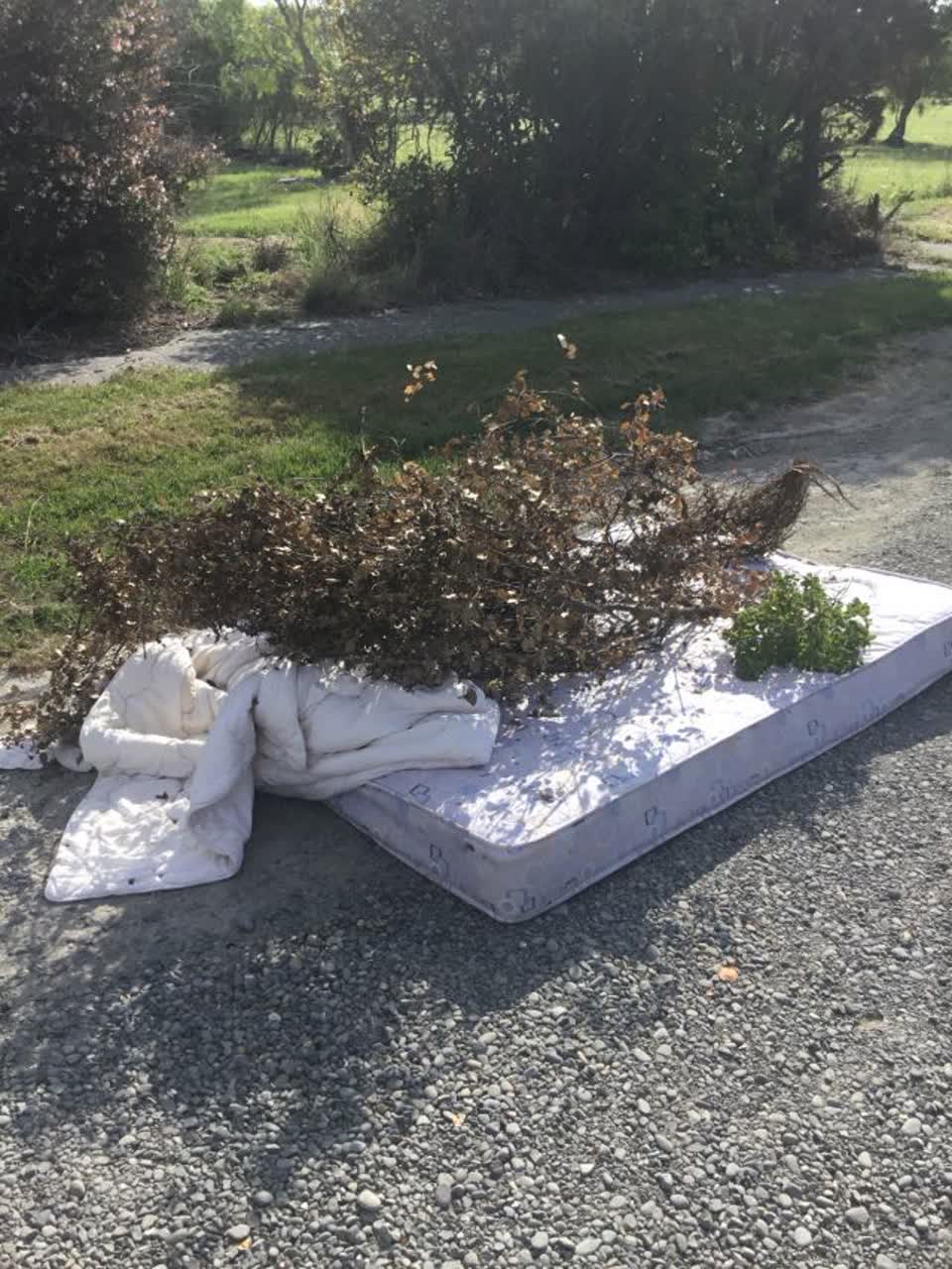 The photograph attached to this roading/streets report