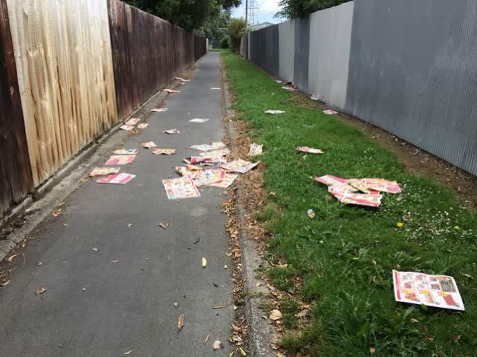 The photograph attached to this rubbish/recycling report