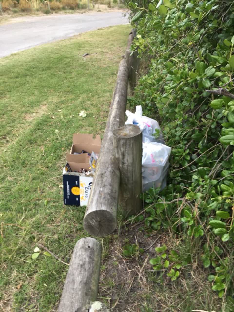 The photograph attached to this rubbish/recycling report