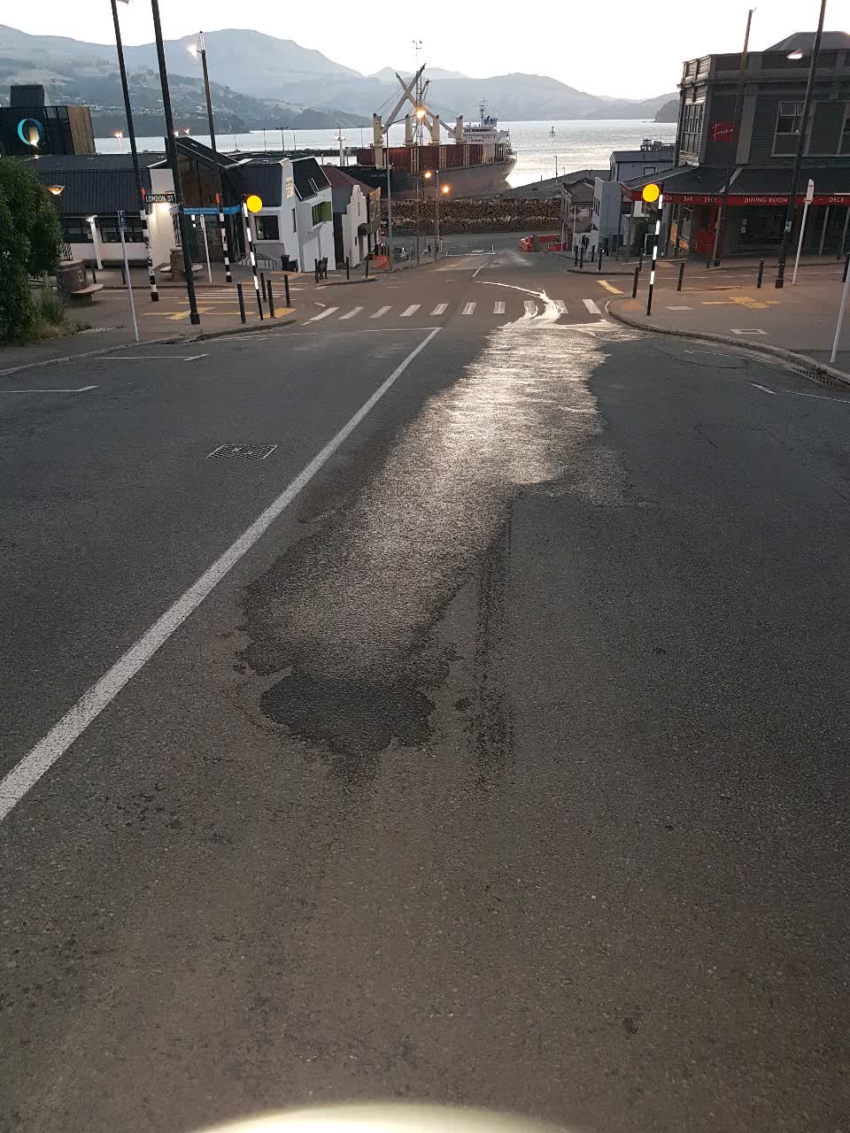 The photograph attached to this roading/streets report