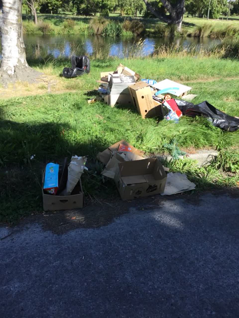 The photograph attached to this rubbish/recycling report