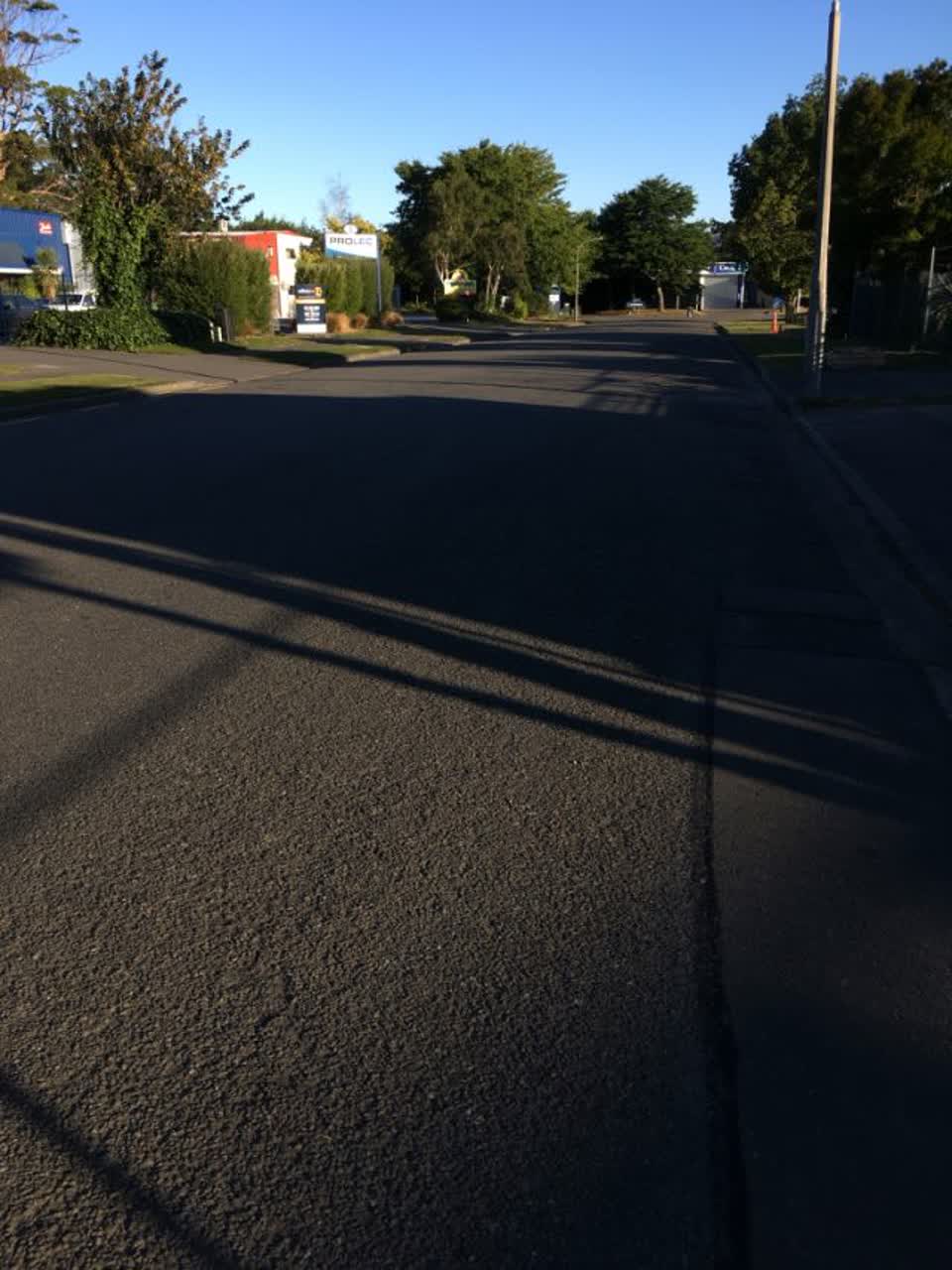 The photograph attached to this roading/streets report