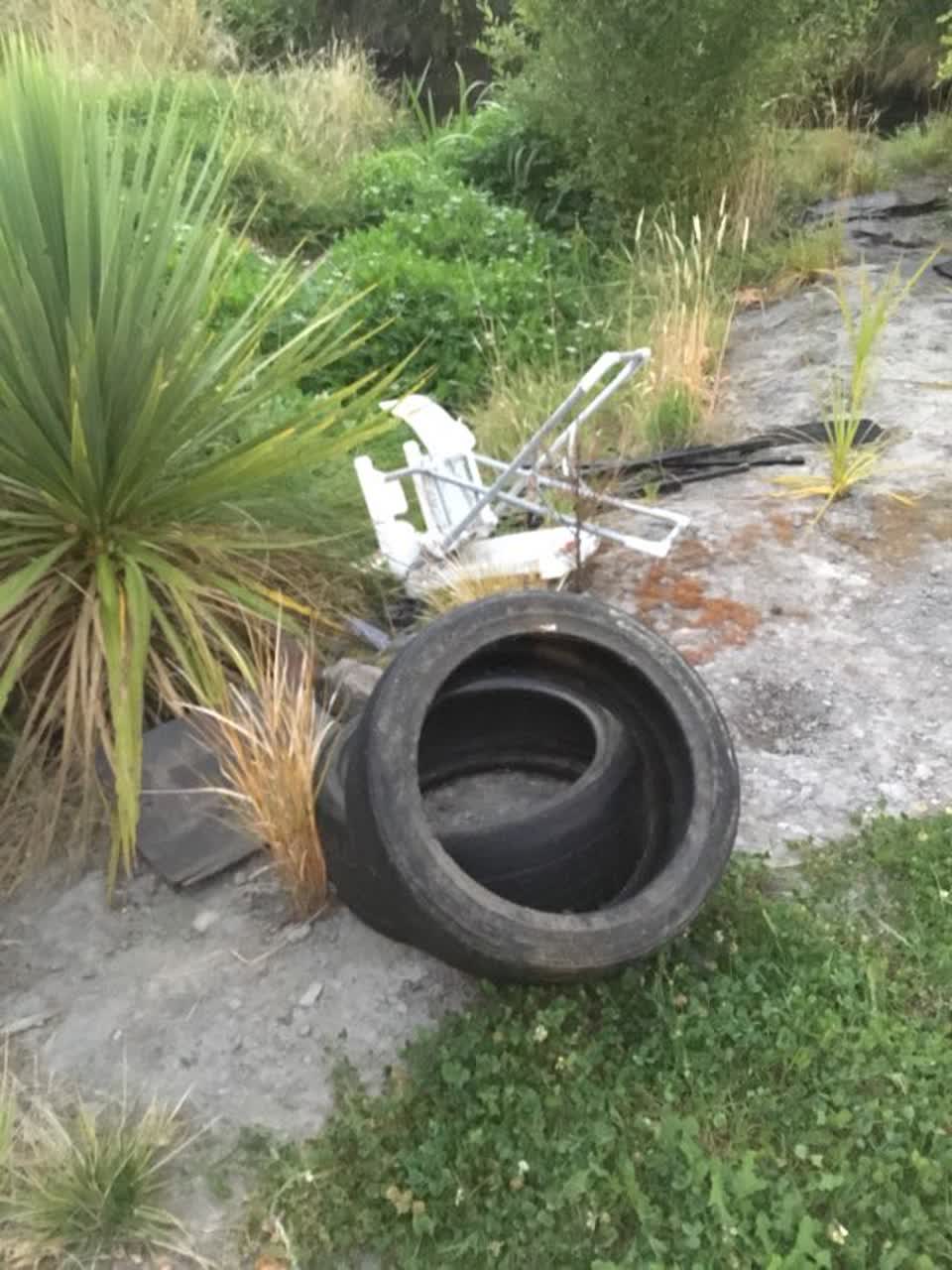 The photograph attached to this rubbish/recycling report
