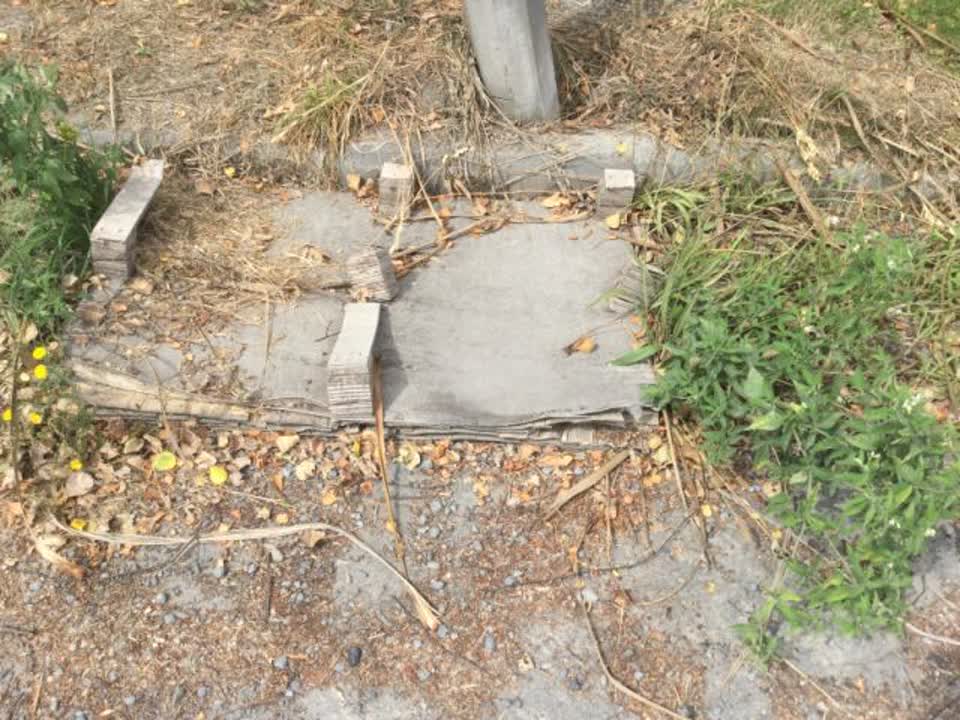 The photograph attached to this roading/streets report